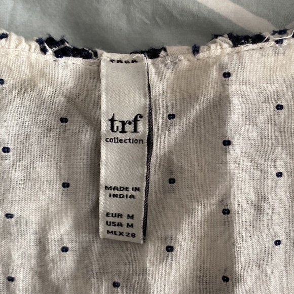 Zara trf collection eyelet top sz M - Picture 3 of 5